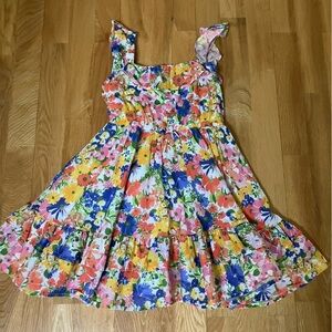 Janie and Jack Girls All Over Floral Print Dress